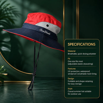 Sun Hat Wide-Brim Foldable UV Protection