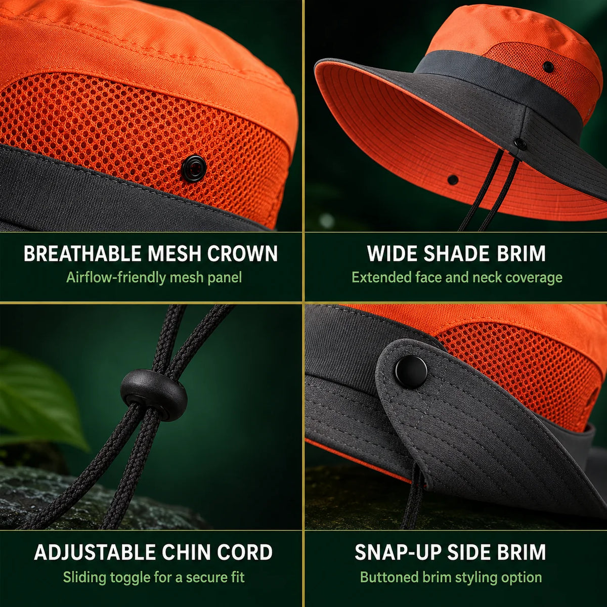 Sun Hat Wide-Brim Foldable UV Protection