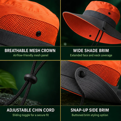 Sun Hat Wide-Brim Foldable UV Protection