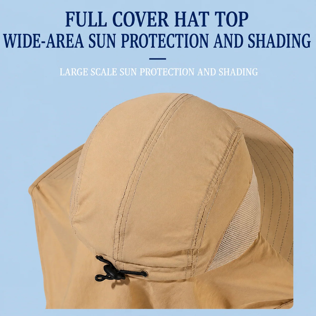 Sun Hat Wide Brim Mesh Face & Neck Cover