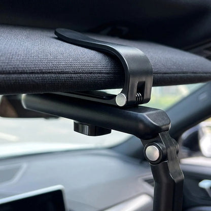 Sun Visor Phone Mount Adjustable Folding Silicone Grip