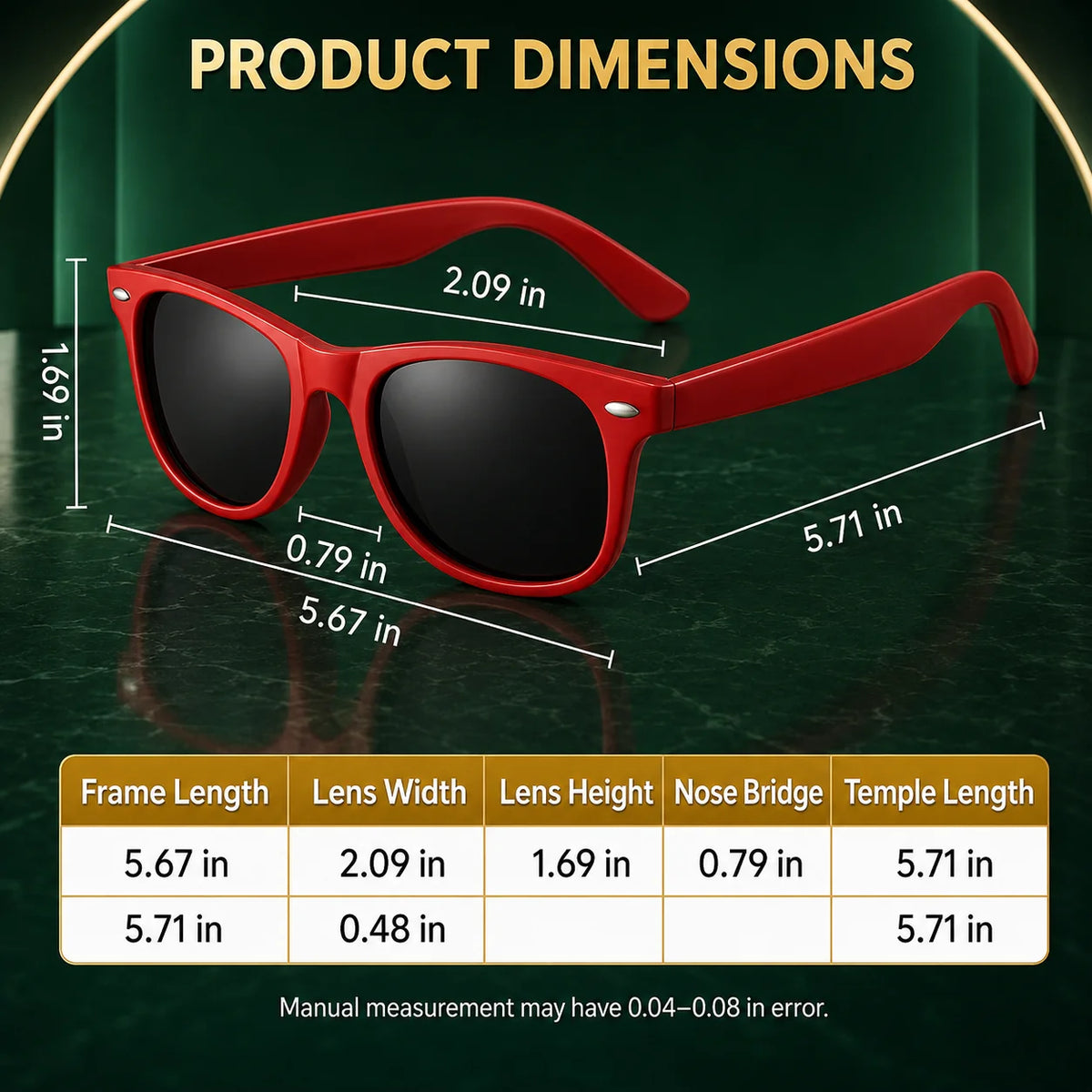 Sunglasses 80s Retro Polarized UV400