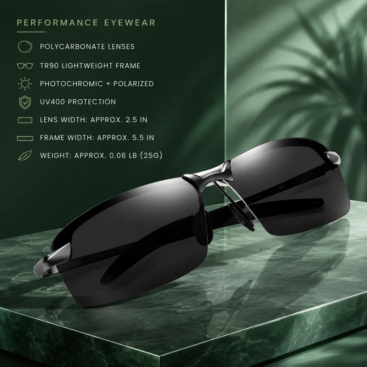 Sunglasses Photochromic Polarized UV400