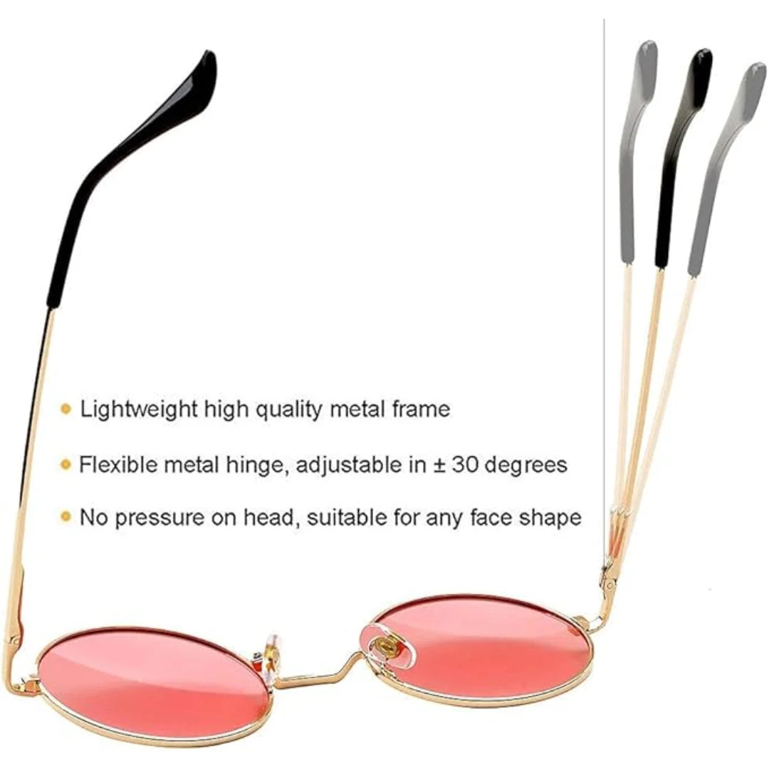 Sunglasses Retro Round Polarized 100% UV Protection