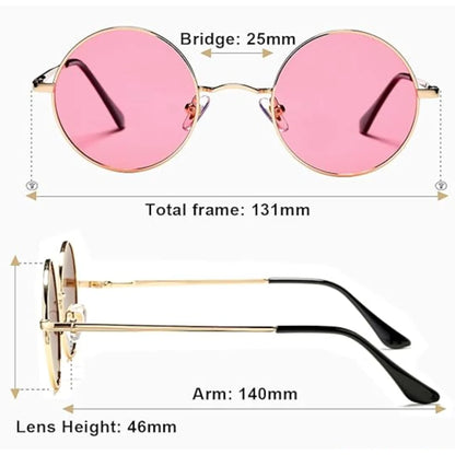 Sunglasses Retro Round Polarized 100% UV Protection