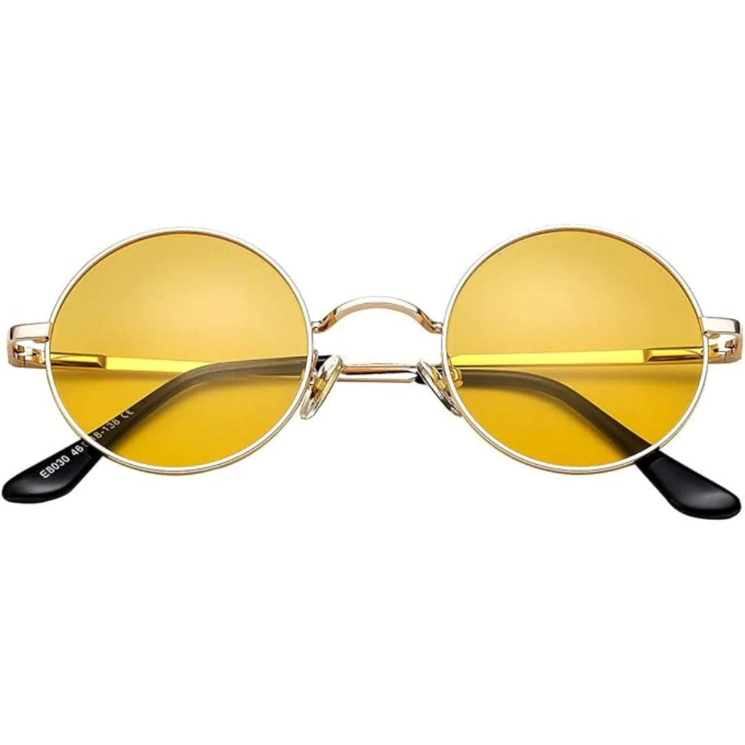 Sunglasses Retro Round Polarized 100% UV Protection
