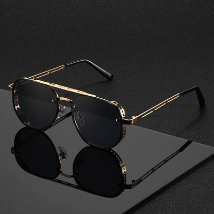 Sunglasses Round Lightweight Metal Frame UV Protection