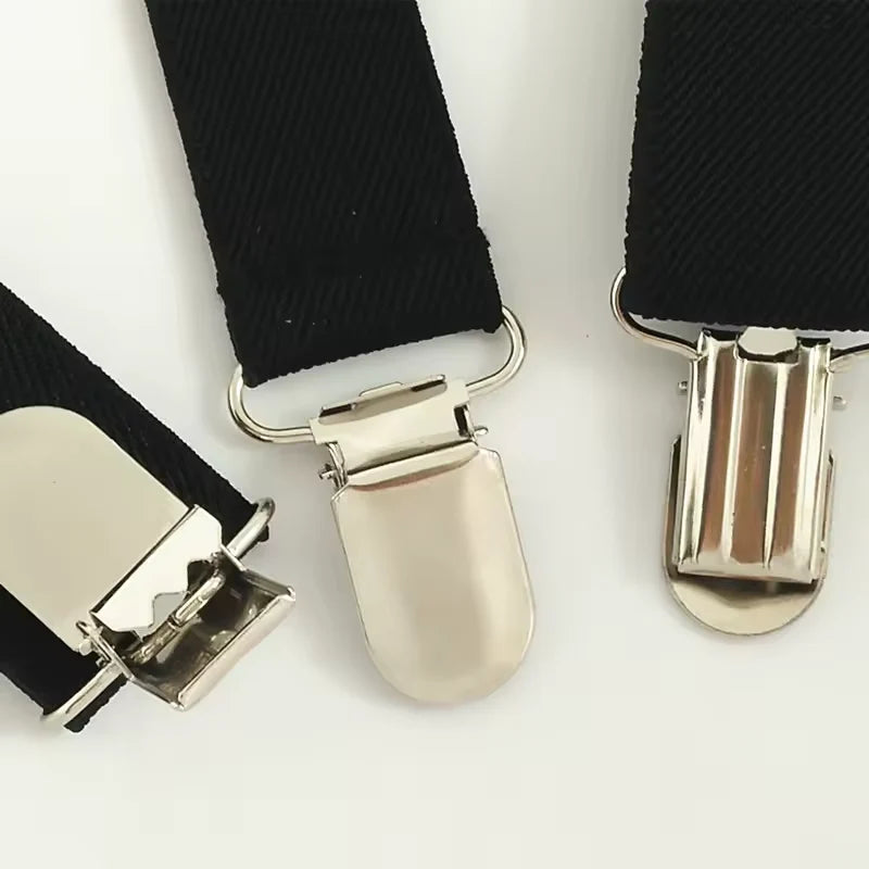 Suspenders Adjustable Y-Back Three-Clip Closure