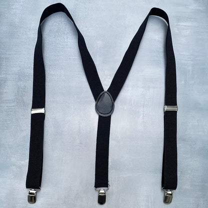 Suspenders Adjustable Y-Back Three-Clip Closure