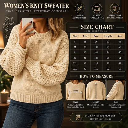 Sweater Lightweight Knit Relaxed Fit