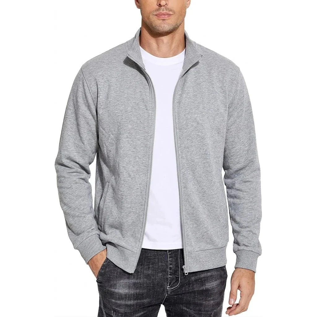 Sweatshirt Jacket Zip-Up Breathable Relaxed Fit
