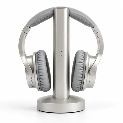 TV Headphones UHF Wireless 160 Ft Range 20-Hour Battery Life