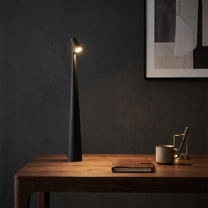 Table Lamp Cordless Rechargeable Touch Control Slim Aluminum