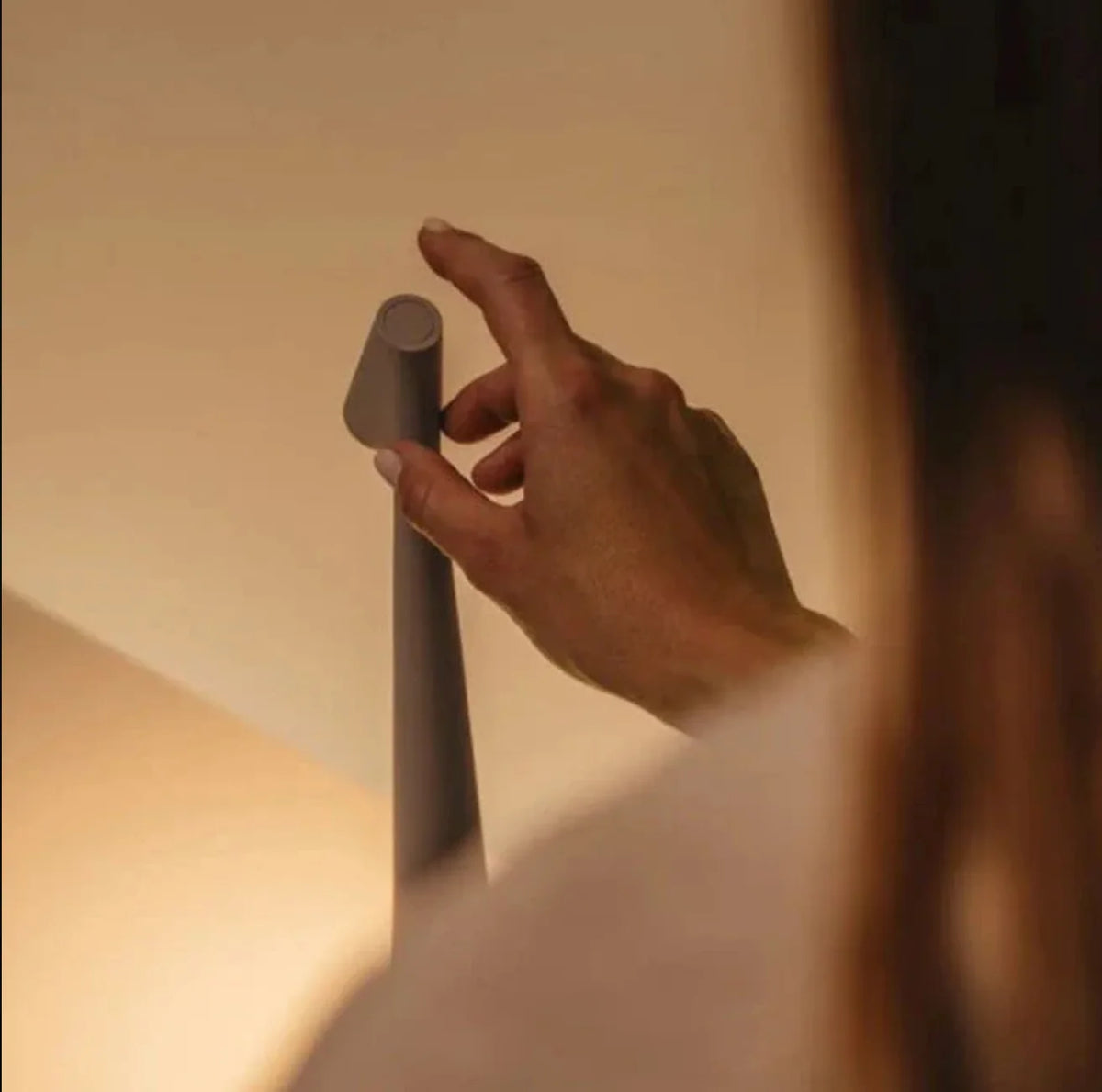 Table Lamp Cordless Rechargeable Touch Control Slim Aluminum