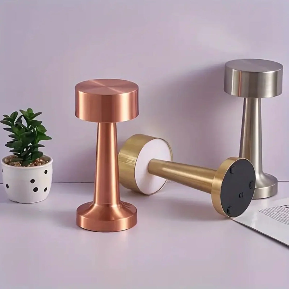 Table Lamp Cordless Touch Dimmable Rechargeable 15-Hour Battery