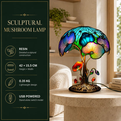 Table Lamp Hand-Detail Resin Soft Warm Ambient Glow