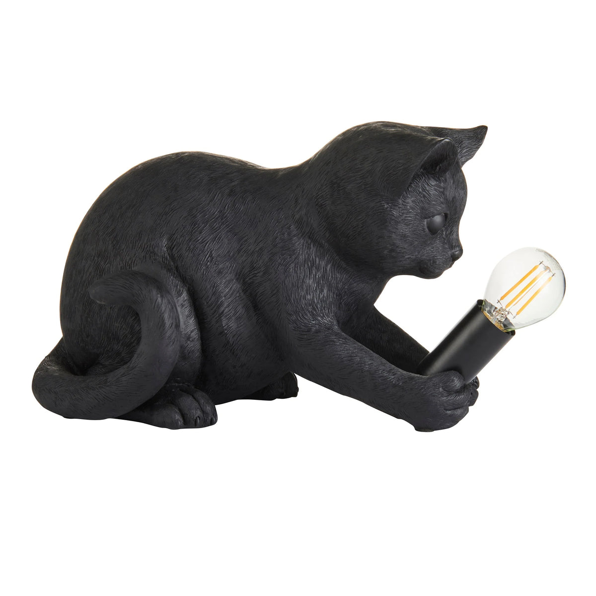 Table Lamp Kitten Design Resin Decorative Accent