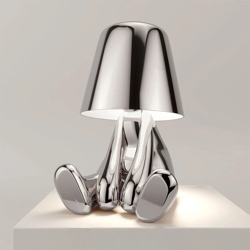Table Lamp Sculptural Figurine USB Rechargeable Touch-Dimmable
