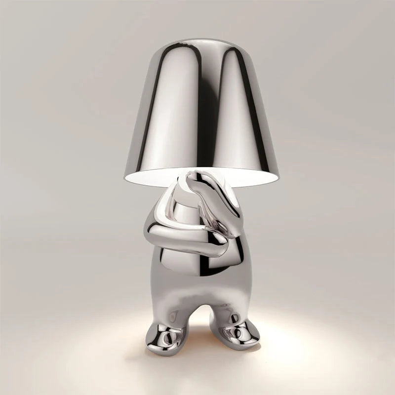 Table Lamp Sculptural Figurine USB Rechargeable Touch-Dimmable