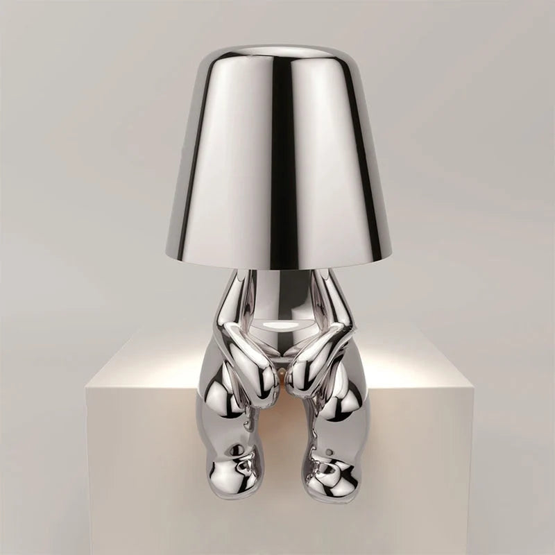 Table Lamp Sculptural Figurine USB Rechargeable Touch-Dimmable