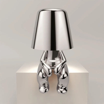 Table Lamp Sculptural Figurine USB Rechargeable Touch-Dimmable