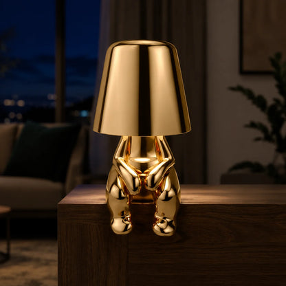 Table Lamp Sculptural Figurine USB Rechargeable Touch-Dimmable