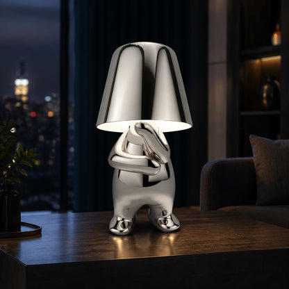 Table Lamp Sculptural Figurine USB Rechargeable Touch-Dimmable