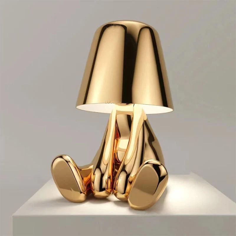 Table Lamp Sculptural Figurine USB Rechargeable Touch-Dimmable