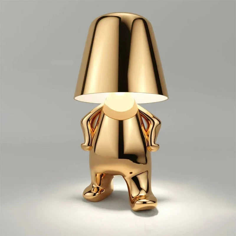 Table Lamp Sculptural Figurine USB Rechargeable Touch-Dimmable