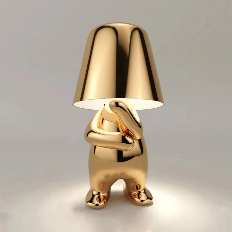 Table Lamp Sculptural Figurine USB Rechargeable Touch-Dimmable