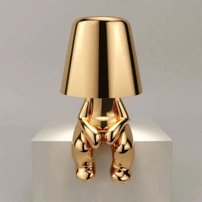 Table Lamp Sculptural Figurine USB Rechargeable Touch-Dimmable