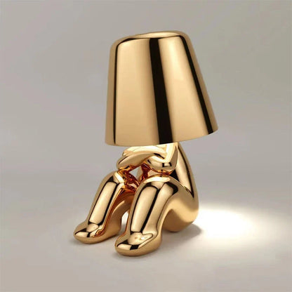 Table Lamp Sculptural Figurine USB Rechargeable Touch-Dimmable