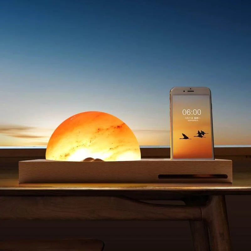 Table Lamp Touch-Dimmable LED Qi Wireless Charging Phone Stand & Pen Holder