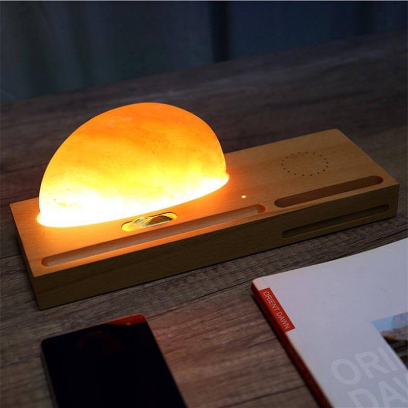 Table Lamp Touch-Dimmable LED Qi Wireless Charging Phone Stand & Pen Holder
