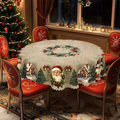 Table Runner Festive Reindeer & Snowmen Machine Washable