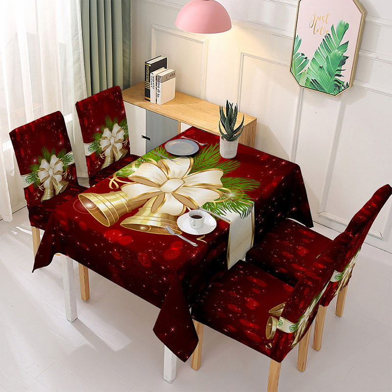 Tablecloth Christmas Print Durable & Easy-Care
