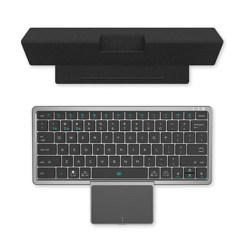 Tablet Keyboard With Holder Bluetooth Integrated Touchpad