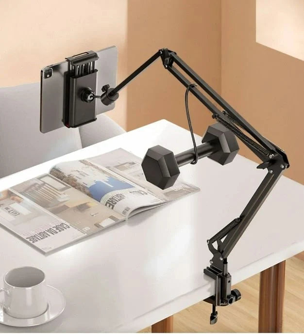Tablet Stand 360° Rotating Adjustable Aluminum Arm