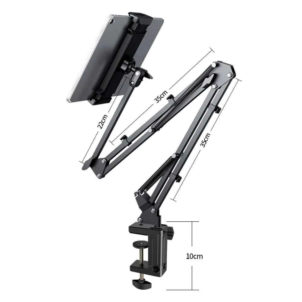 Tablet Stand 360° Rotating Adjustable Aluminum Arm