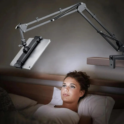Tablet Stand 360° Rotating Adjustable Aluminum Arm