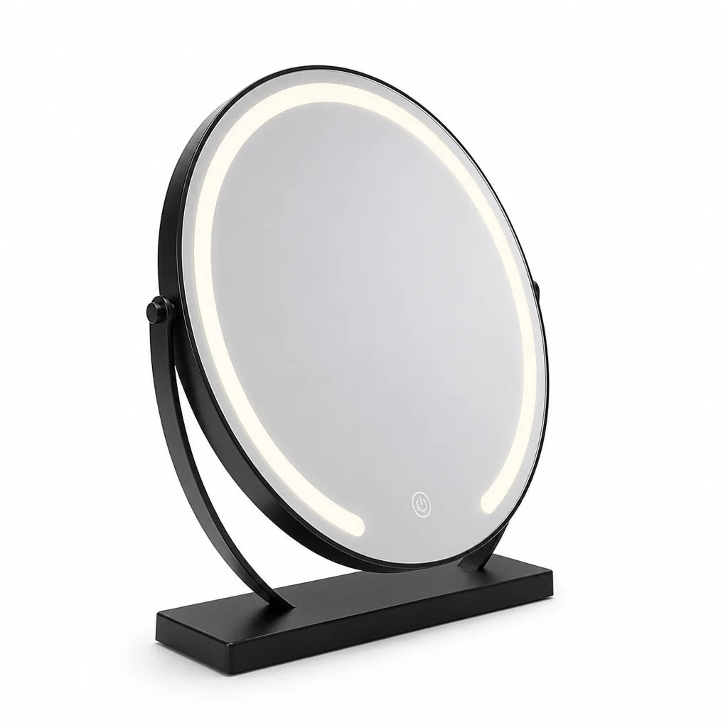 Tabletop Makeup Mirror 15x Magnification LED Touch Control