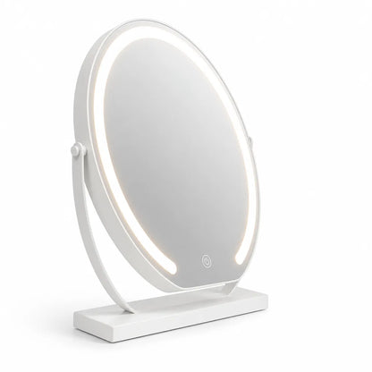 Tabletop Makeup Mirror 15x Magnification LED Touch Control