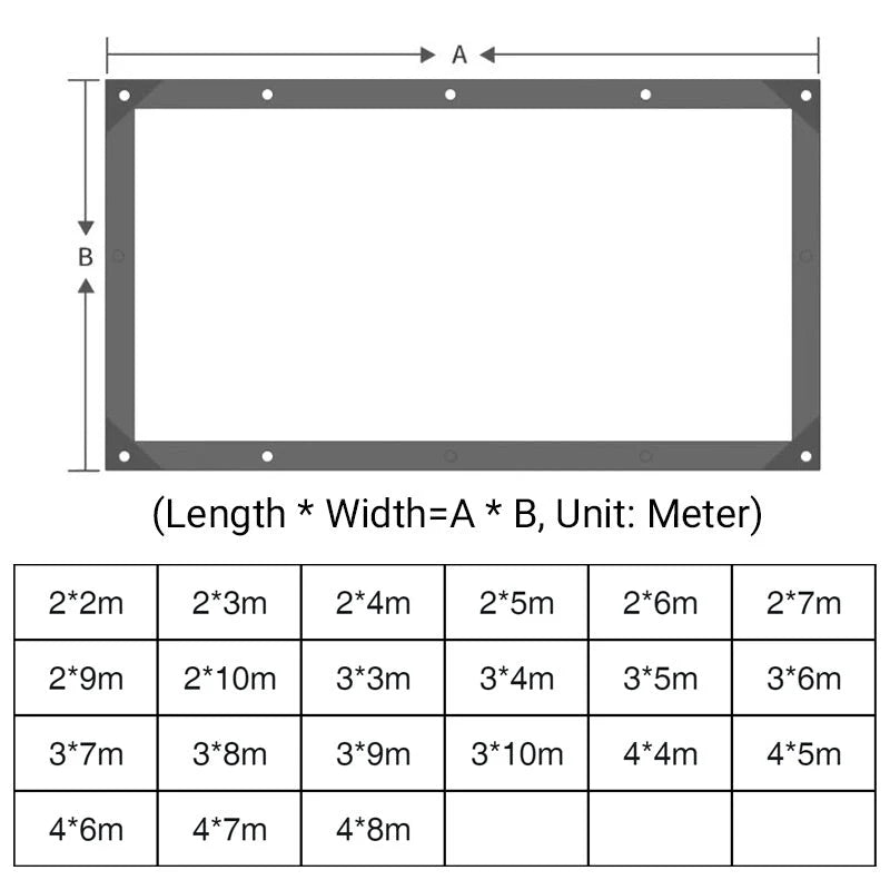 Tarp Clear Weather-Resistant Tear-Resistant