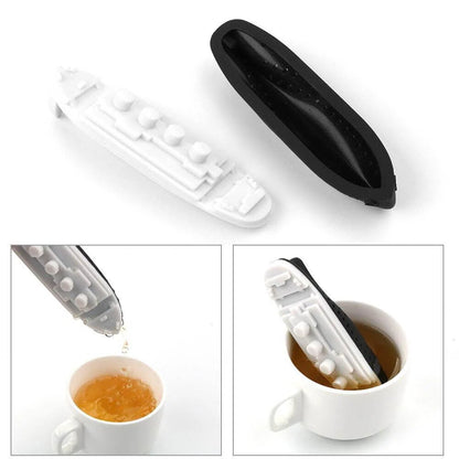 Tea Infuser Food-Grade Silicone Ship-Shaped Easy to Clean