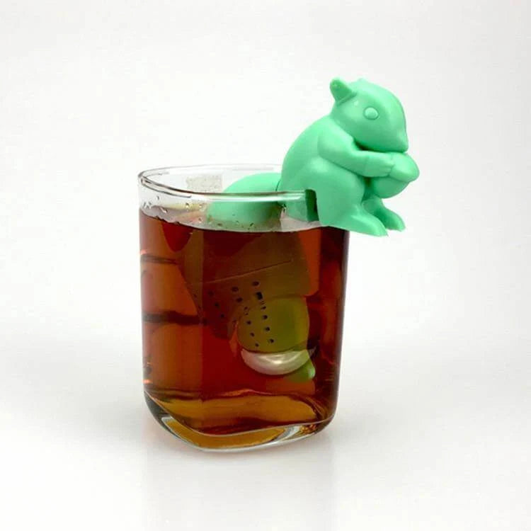 Tea Infuser Silicone Squirrel Shape for Loose Tea Leaves