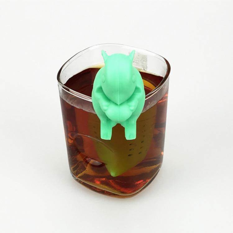 Tea Infuser Silicone Squirrel Shape for Loose Tea Leaves