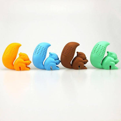 Tea Infuser Silicone Squirrel Shape for Loose Tea Leaves