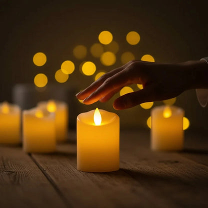 Tealight Candles Flameless LED Battery Operated 12 Pack