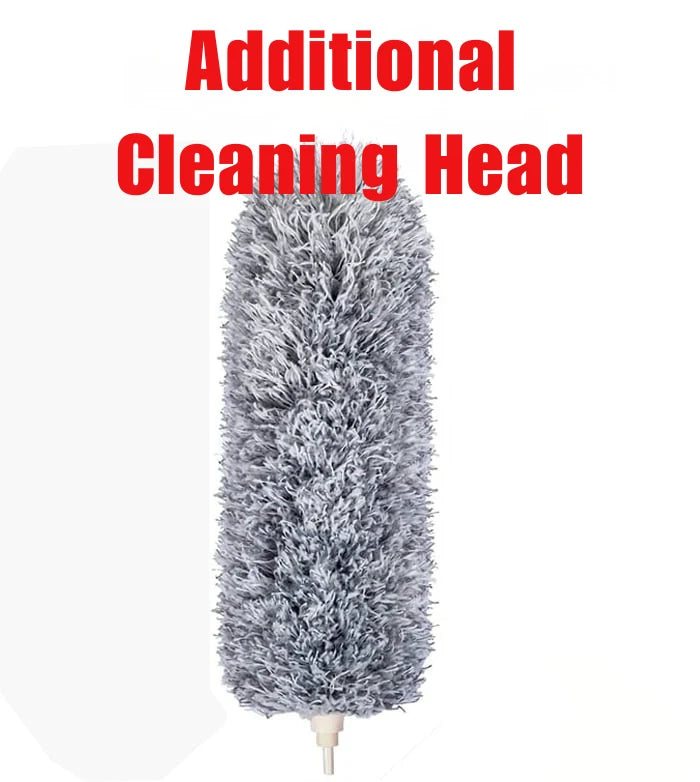 Telescopic Duster Extendable Stainless Steel Handle Washable Microfiber Head