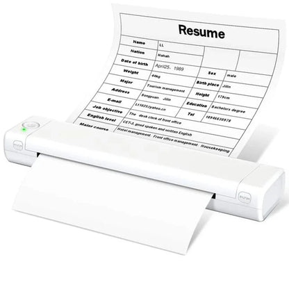 Thermal Printer Portable Wireless Inkless Letter-Size